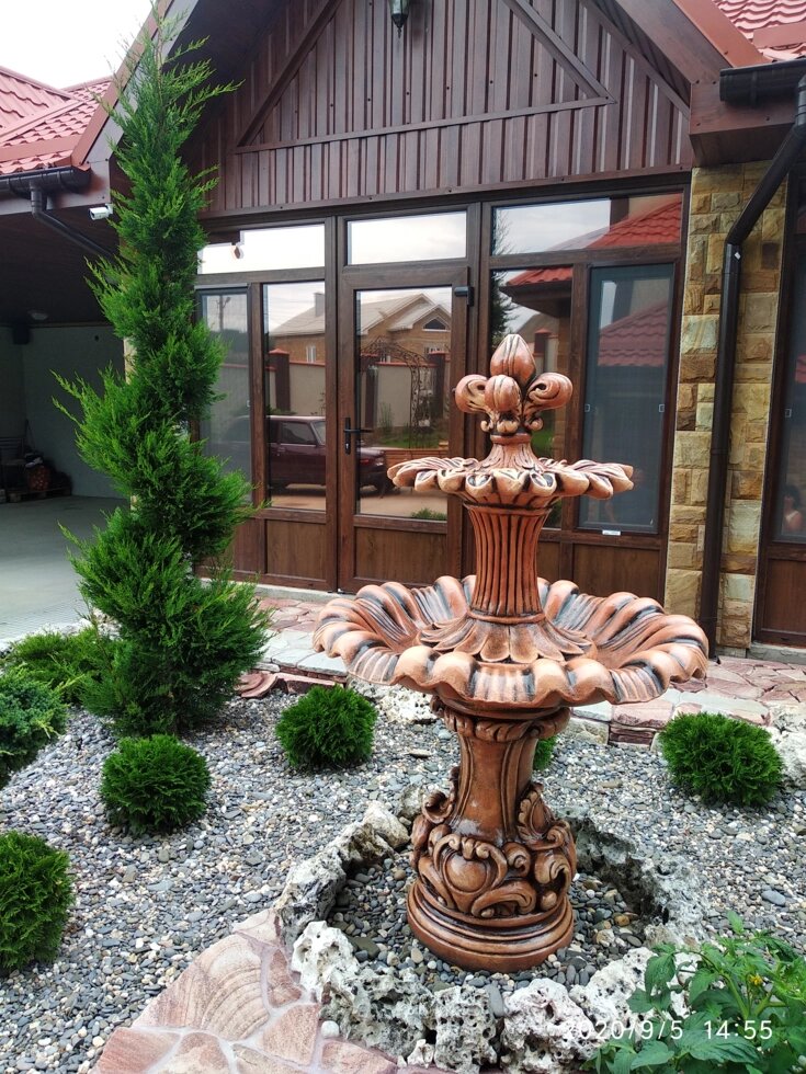Фонтан бетонный для дачи сада и дома -" Подсолнух ". Арт.6727 ##от компании## КЭУ - ##фото## 1