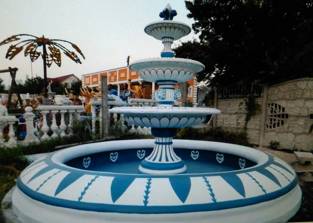 Фонтан  садовый - Грация с большим бассейном ( наружный  диаметр 5.4м). Арт.6732 ##от компании## КЭУ - ##фото## 1