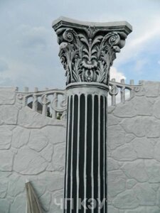 Декоративная фасадная колонна из бетона в Евпатории