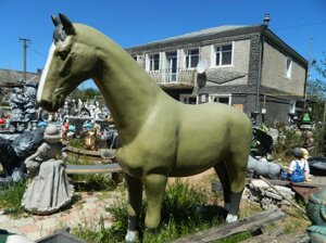 Садовая скульптура для сада, парка и дачи -Лошадь большая. Арт. 17