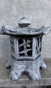 Японский ромбовидный фонарь/домик с узорами