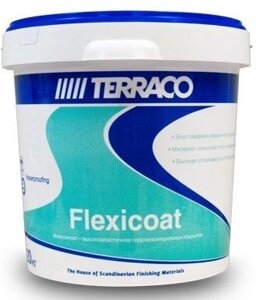Эластичная гидроизоляция Terraco Flexicoat, ведро 20 кг