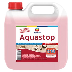 Грунт - концентрат Eskaro Aquastop Professional, 1:10, канистра 3 л