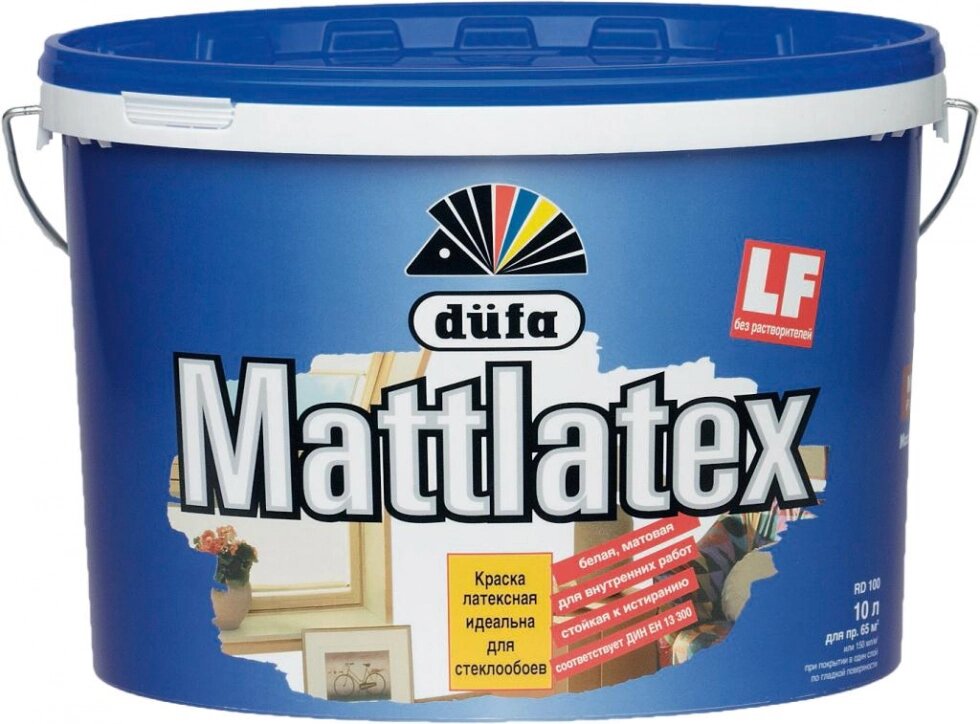 Интерьерная краска Düfa MATTLATEX PLUS ведро 10 л - выбрать