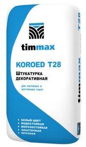 Штукатурка декоративная Timmax Koroed T-28, зерно 2,5 мм, мешок 20 кг