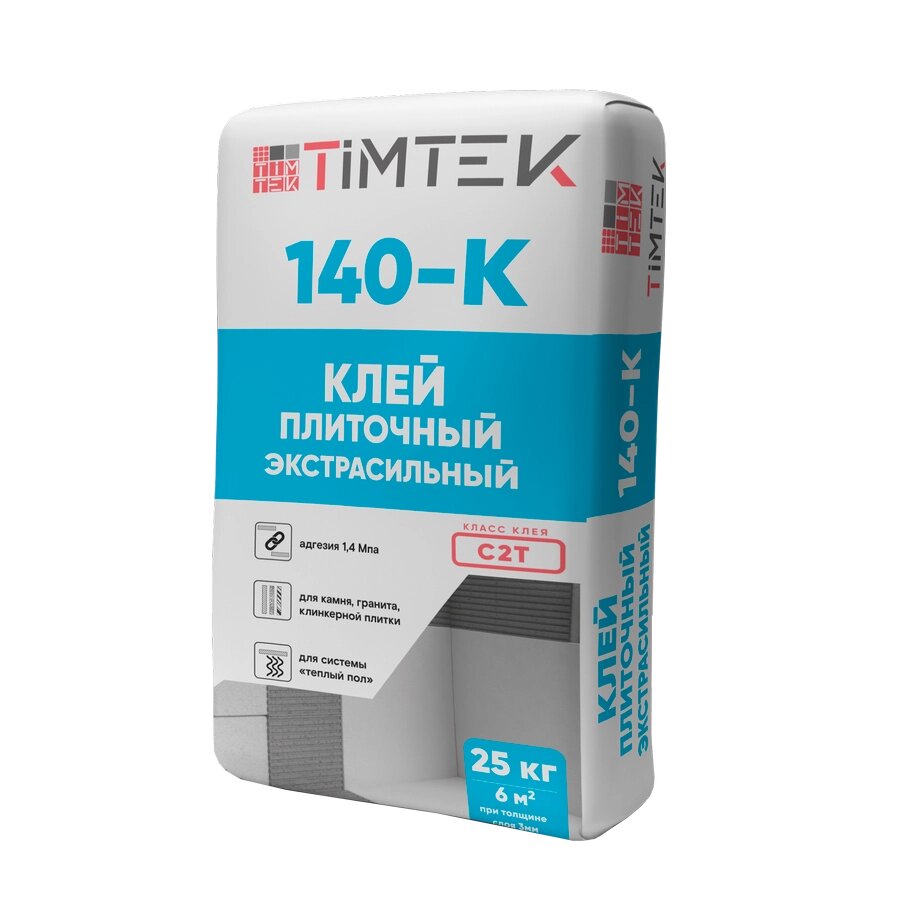 TIMTEK 140-K Клей плиточный экстрасильный 1,4МПа, класс С2Т, 25кг от компании СтроймирЯлта - фото 1