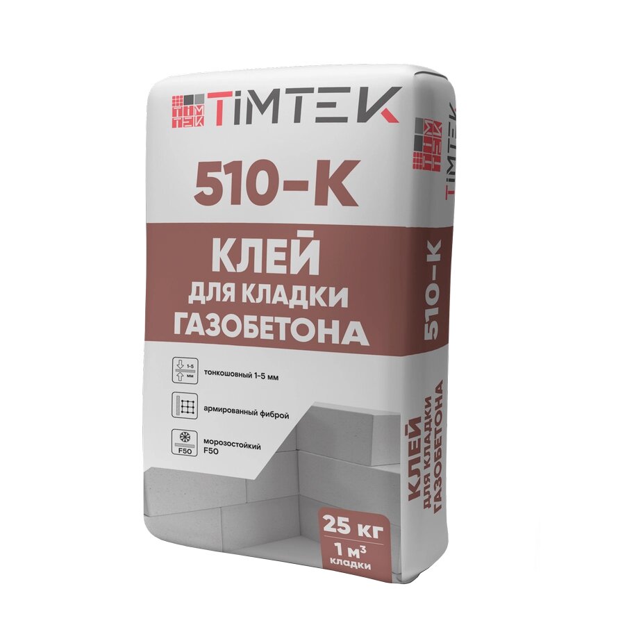TIMTEK 510-K Клей для кладки газобетона 25кг от компании СтроймирЯлта - фото 1