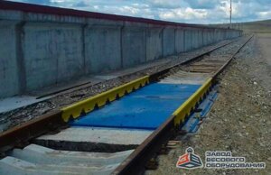Железнодорожные вагонные весы ВТВ-С для поосного взвешивания в динамике 30 тонн