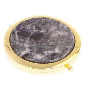 Карманное зеркальце из камня гетчеллит цвет золото 126265