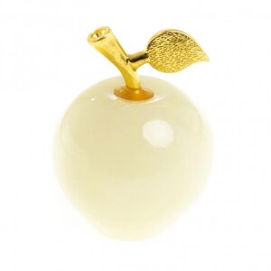 Настольный сувенир "Яблоко" камень оникс желтый 3,9х5,2 см (1,5)