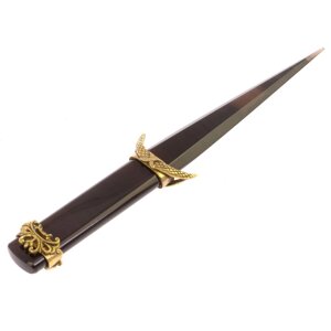 Нож сувенирный "Царский" из обсидиана и бронзы 126289
