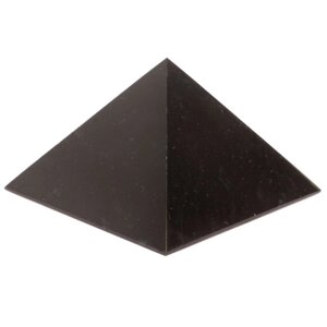 Пирамида 6х6х5 см из черного змеевика 126419