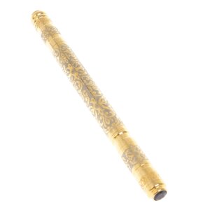 Подарочная ручка с синим фианитом Златоуст 126876