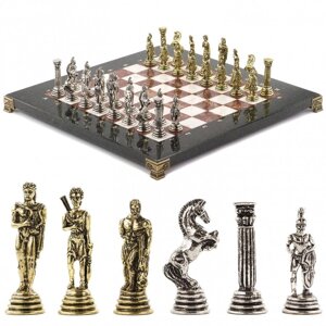 Шахматы "Греко-Римская война" 32х32 см лемезит мрамор 120802