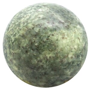 Шар из камня жадеит 3,5 см / шар декоративный / шар для медитаций / каменный шарик / сувенир из камня