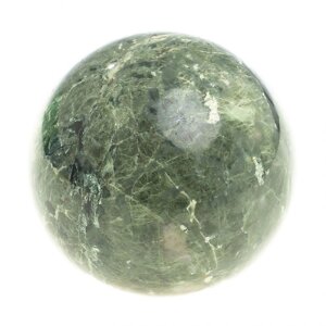 Шар из камня жадеит 6 см / шар декоративный / шар для медитаций / каменный шар / сувенир из камня