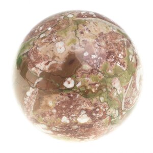 Шар из натурального камня креноид 8,5 см / шар декоративный / шар для медитаций / каменный шар / сувенир из камня