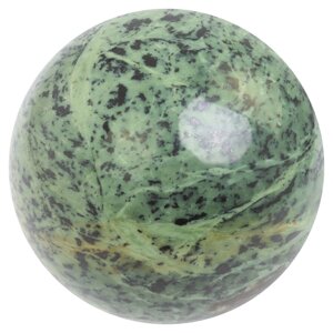 Шар из натурального нефрита 13 см / Нефритовый шар / шар декоративный / шар для медитаций / сувенир из камня