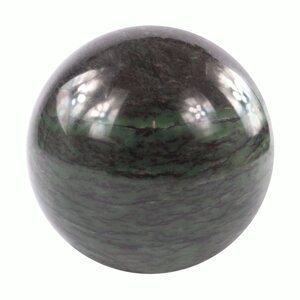 Шар из натурального нефрита 9 см / шарик нефритовый / шар для медитаций / каменный шар / сувенир из камня