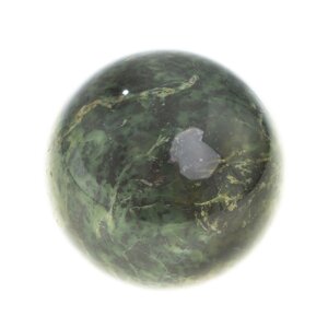 Шар из нефрита 11,5 см / нефритовый шар / шар для медитаций / каменный шар / сувенир из камня