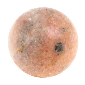 Шар из розового мрамора 4,5 см / шар декоративный / шар для медитаций / каменный шарик / сувенир из камня