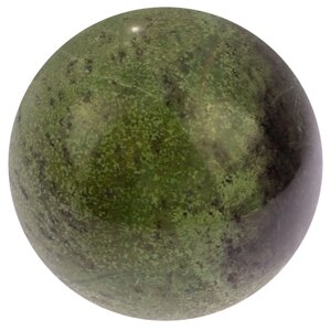 Шар из жадеита 11 см / шар декоративный / шар для медитаций / каменный шарик / сувенир из камня