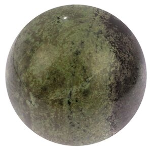 Шар из жадеита 9 см / шар декоративный / шар для медитаций / каменный шарик / сувенир из камня