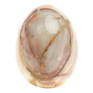 Яйцо из натурального камня оникс 5х7 см (2х3) / каменное яйцо / сувенир из камня / яйцо декоративное