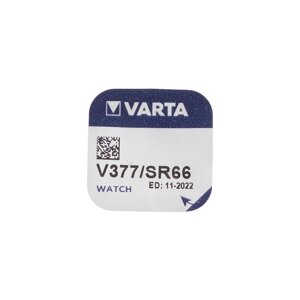 Батарейка цинковая Varta, V377 (SR626SW/SR66/G4)-1BL, 1.55В , блистер, 1 шт. (10 шт)