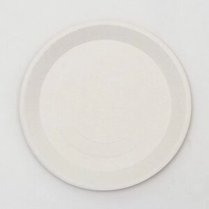 Бумажная тарелка, крафт-белая 23 х 23 см (100 шт)