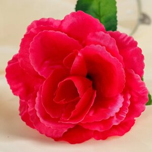 Цветы искусственные 40 см "Роза малиновая"10 шт)