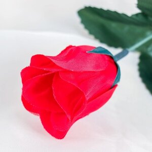 Цветы искусственные "Роза" 23 см, красная (20 шт)