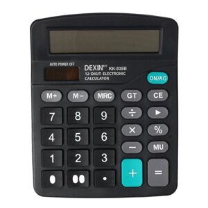 Калькулятор настольный, 12 - разрядный KK-838B двойное питание,145 х 183 х 43 мм