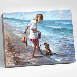 Картина по номерам 40 50 см «Ласковое море» 32 цвета