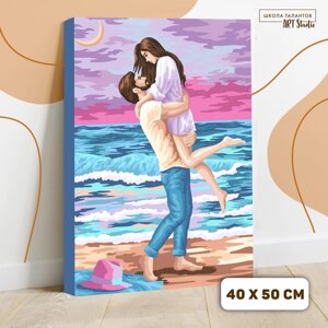 Картина по номерам на холсте с подрамником «Счастливая пара» 40х50 см