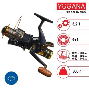 Катушка YUGANA Feeder LK 6000 9+1 подшипник, 5.2:1