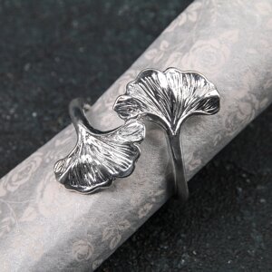 Кольцо для салфетки «Лотос», 45 см, цвет серебряный