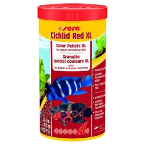 Корм Sera Cichlid Red XL для цихлид крупных размеров, 1000 мл, 330 г