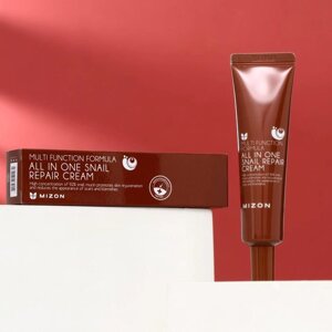 Крем для лица MIZON All In One Snail Repair Cream с муцином улитки, 35 г