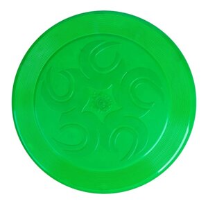 Летающая тарелка, 24 24 2,5 см, цвет зелёный + мел в подарок