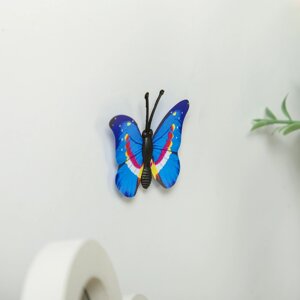 Магнит пластик "Маленькая бабочка" МИКС 4 см (100 шт)