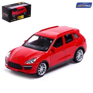 Машина металлическая porsche cayenne TURBO, 1:43, цвет красный