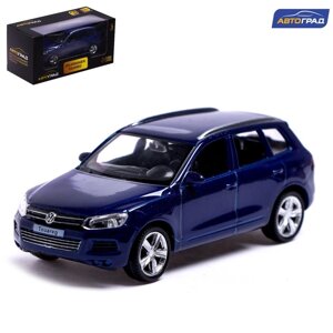 Машина металлическая volkswagen touareg, 1:43, цвет синий