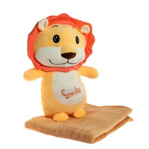 Мягкая игрушка «Лев», с пледом