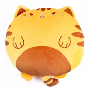 Мягкая игрушка-подушка «Кот», 43 см, цвет оранжевый