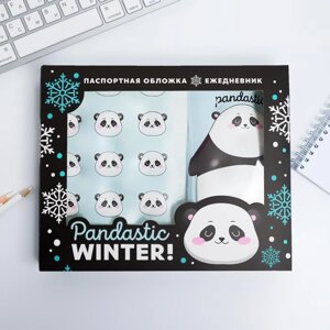 Набор Pandastic winter! паспортная обложка-облачко и ежедневник-облачко