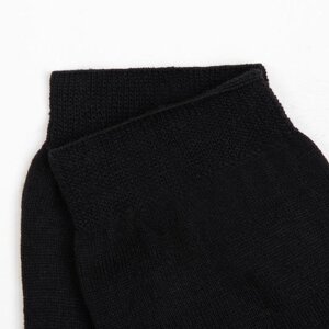 Носки мужские, цвет чёрный, размер 25 (5 пара)
