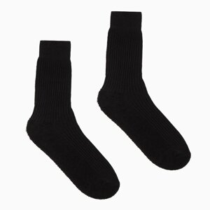 Носки мужские с махровым следом, цвет чёрный, размер 29 (10 шт)