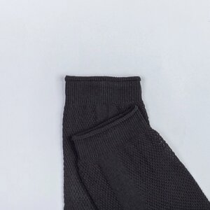 Носки мужские в сетку, цвет чёрный, размер 25 (10 пара)