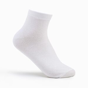 Носки укороченные, цвет белый, размер 31